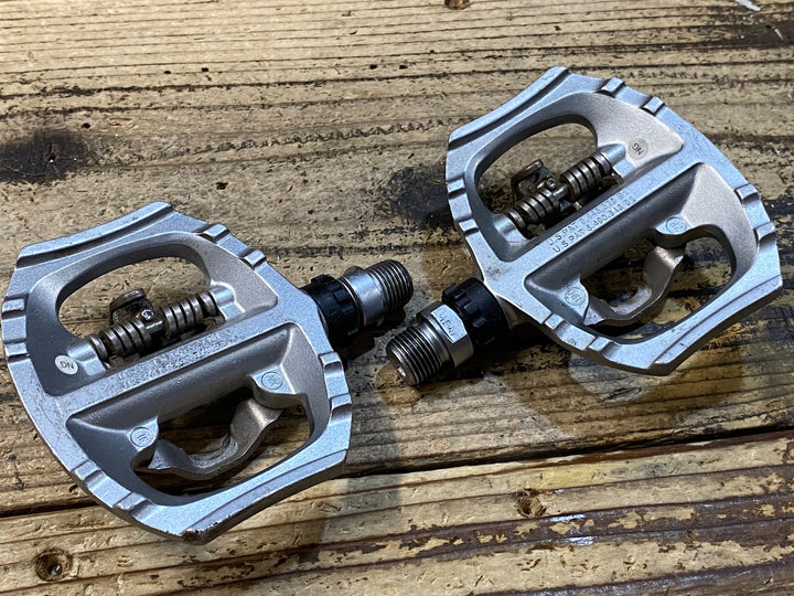 JZ349 シマノ SHIMANO PD-A530 ビンディングペダル 片面フラット SPD シルバー