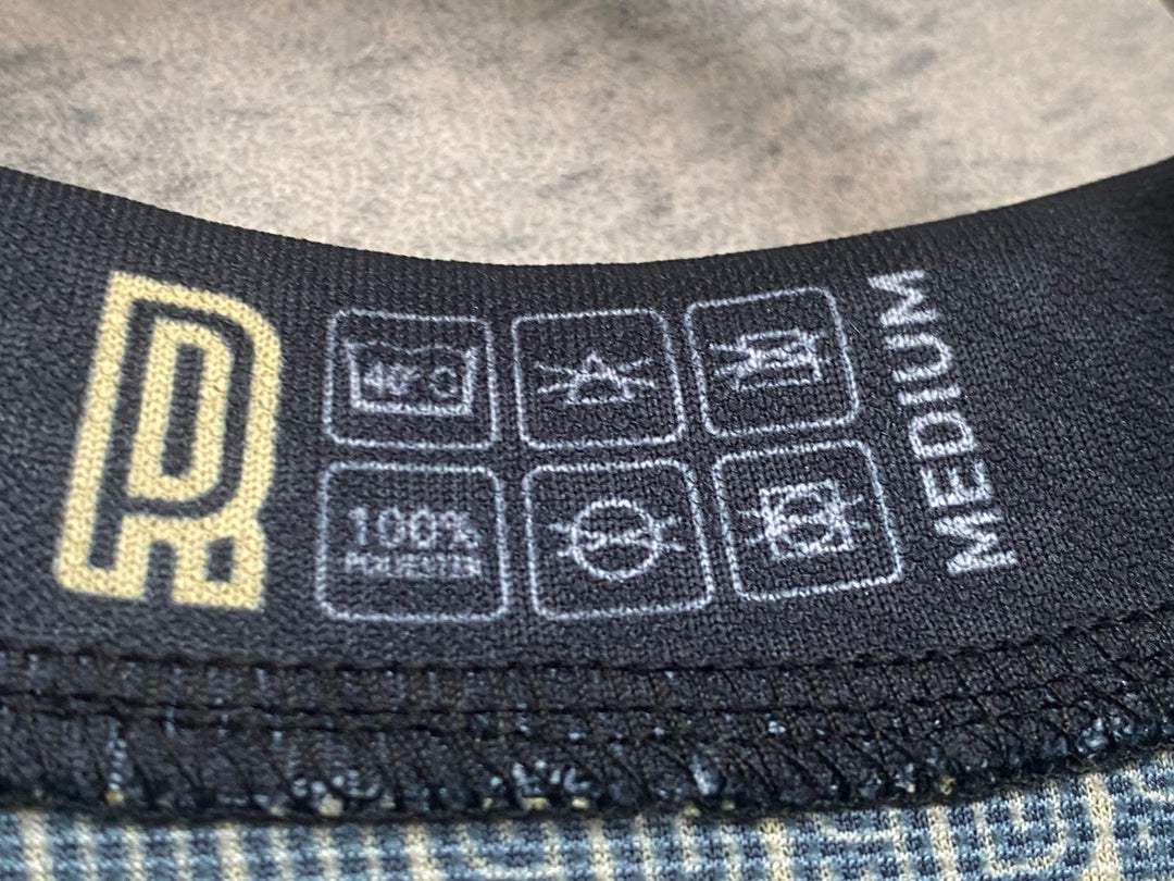 JN356 primoz roglic Cycling Jersey Tokyo Gold 半袖 サイクルジャージ 総柄 M