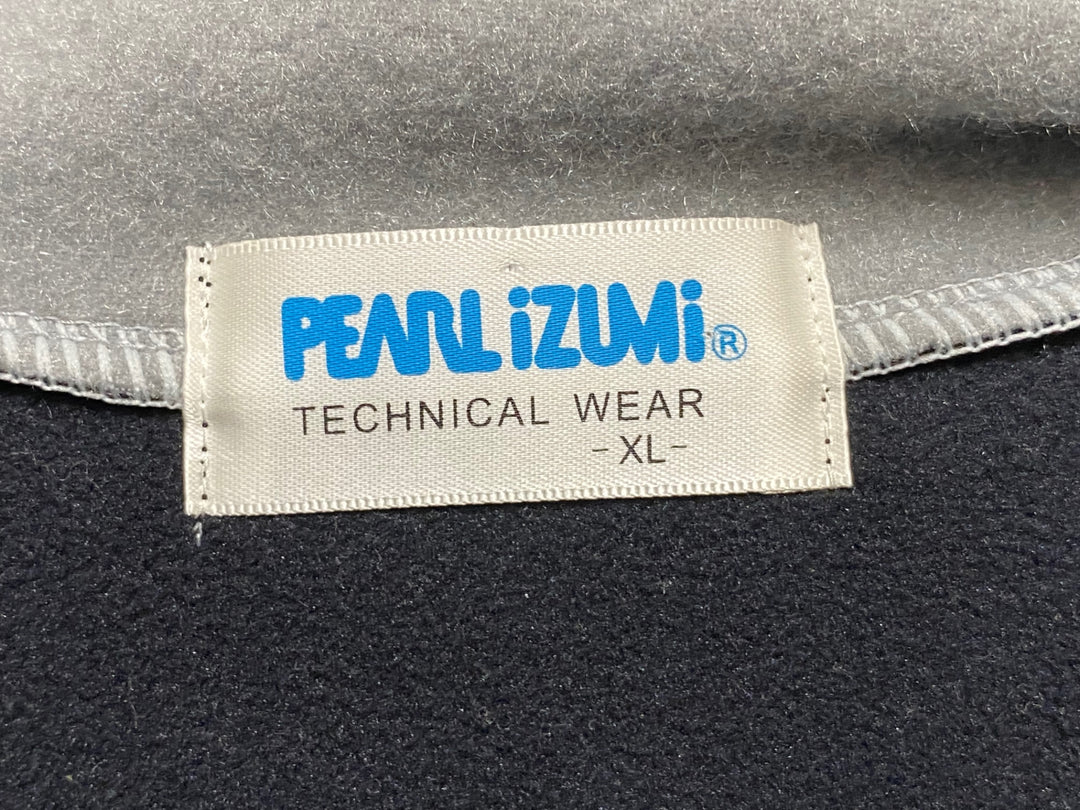 KP701 パールイズミ PEARL iZUMi 長袖 サイクルジャケット 黒 シルバー XL 裏起毛