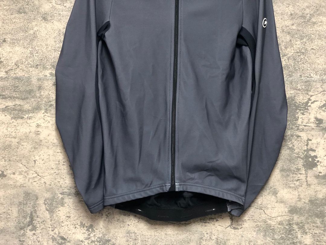 KO082 アソス assos MILLE GT spring fall long sleeve jersey 長袖 サイクルジャージ 黒グレー S 裏起毛