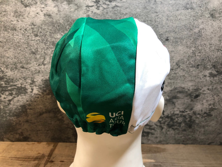 KG233 ルコックスポルティフ le coq sportif サイクルキャップ 緑 M-L TOJ