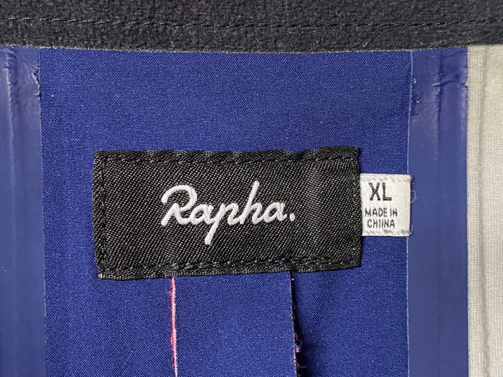 KA189 ラファ Rapha HOODED RAIN JACKET 長袖 レインジャケット 濃紺 XL ※スレ大