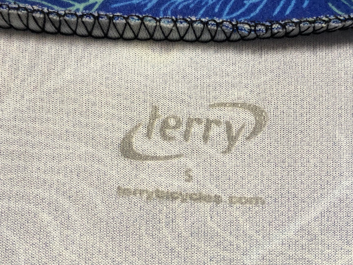 JZ885 テリー TERRY 長袖サイクルジャージ 青 S レディース
