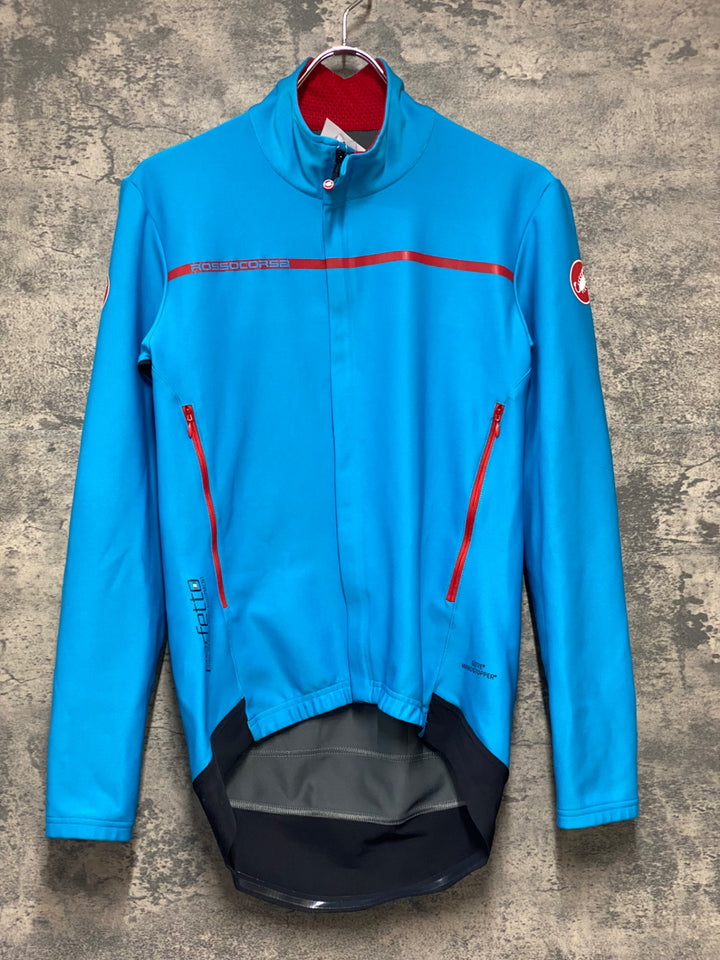 KO896 カステリ CASTELLI ROSSOCORSA 長袖 サイクルジャージ 水色 M perfetto