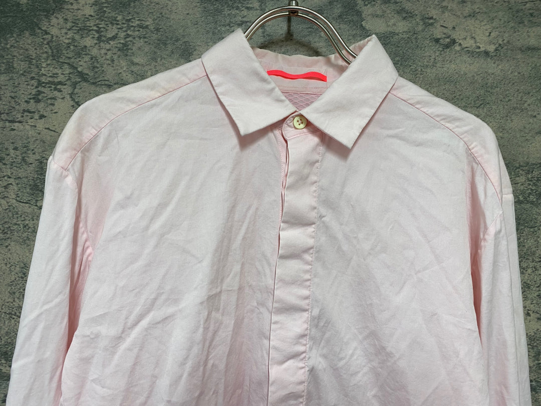 KD498 ラファ Rapha POPLIN SHIRT 長袖 シャツ ピンク M