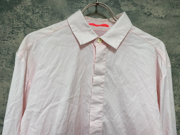 KD498 ラファ Rapha POPLIN SHIRT 長袖 シャツ ピンク M
