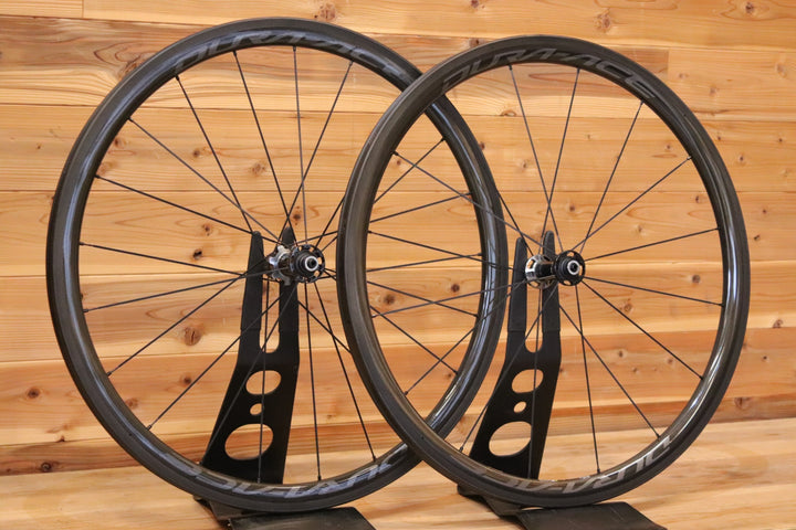 未走行品！ シマノ SHIMANO デュラエース DURA-ACE WH-R9100 C40 TU シマノ 11S/12S 28㎜ カーボン チューブラー ロードバイク ホイールセット 【広島店】