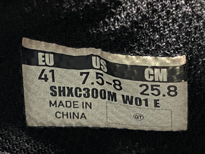 JH045 シマノ SHIMANO XC3 SH-XC300M W01 E ビンディングシューズ 2穴 白 EU41 BOA ※メスネジ欠品、内側剥がれのためジャンク