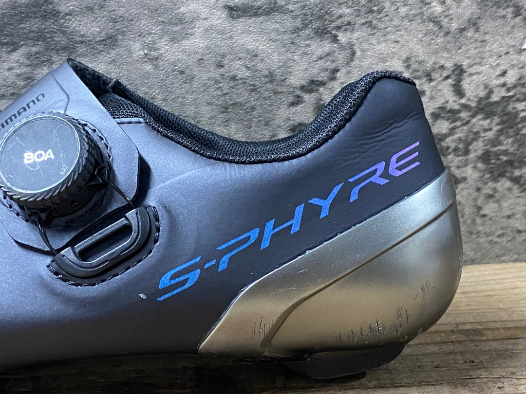 KE238 シマノ SHIMANO S-PHYRE RC9 SHRC902M L01 S ビンディングシューズ 3穴 BOA Li2 黒 EU42 ※ガリ傷