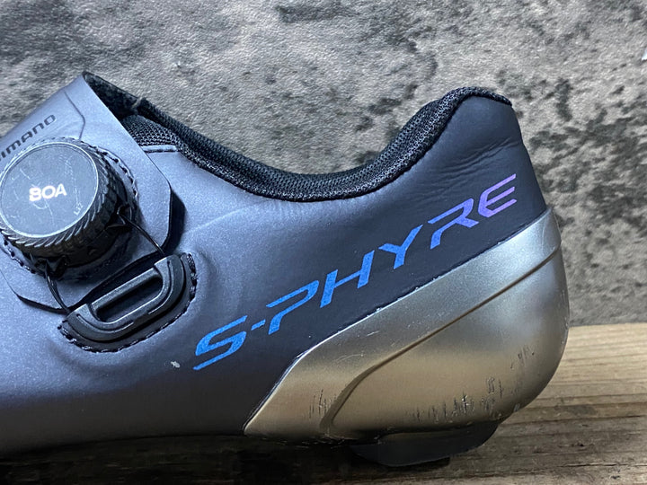 KE238 シマノ SHIMANO S-PHYRE RC9 SHRC902M L01 S ビンディングシューズ 3穴 BOA Li2 黒 EU42 ※ガリ傷