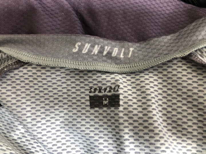 KJ721 サンボルト SUNVOLT 長袖 セパレートワンピース エアロスーツ サイクルジャージ M グレー黒 ポケット部傷み