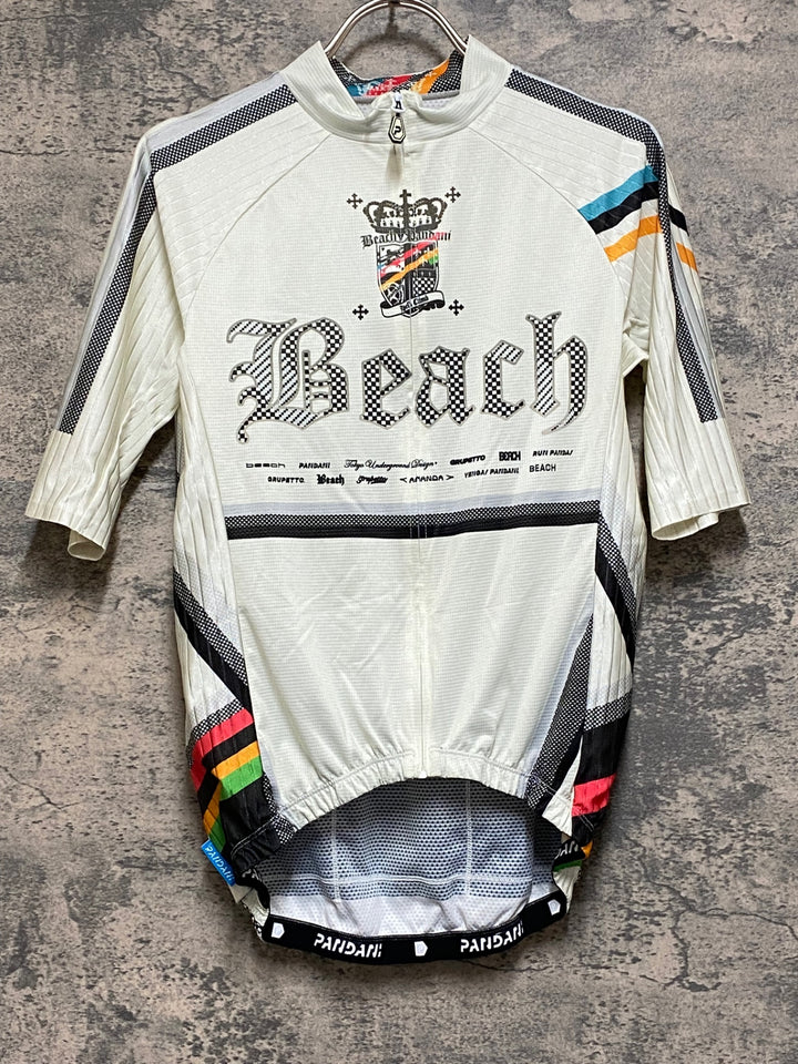 JR201 パンダーニ pandani 半袖サイクルジャージ 白 M エアロジャージ