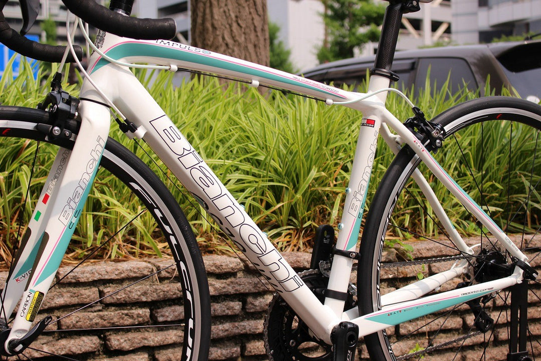 ビアンキ BIANCHI インプルソ IMPULSO DAMA BIANCA 2015 50サイズ シマノ 105 5800 11S アルミ ロードバイク【名古屋店】