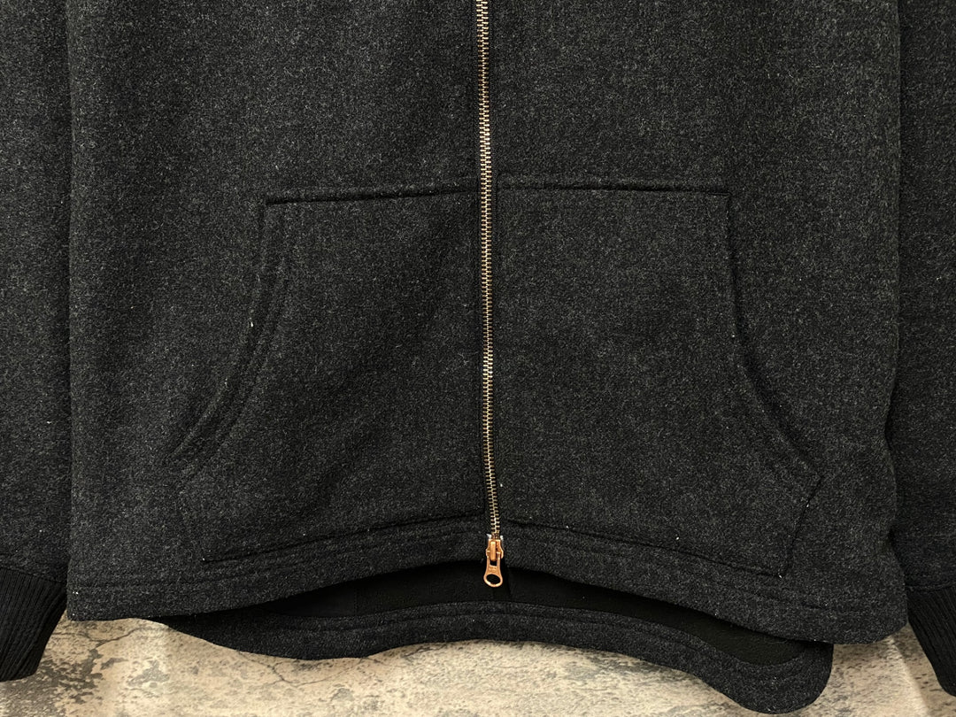 KB038 リーバイス Levi's 長袖 フーディ ツイードパーカー ダークグレー M 裏起毛