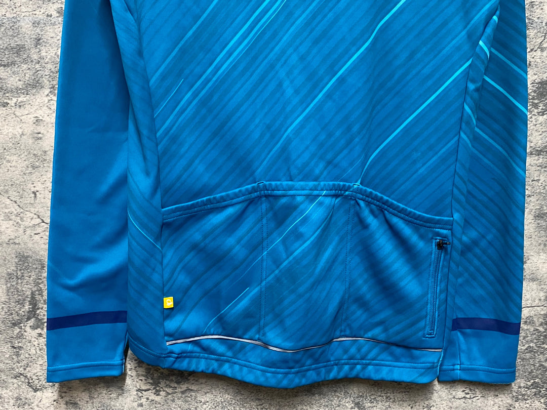 KF320 パールイズミ PEARL iZUMi 長袖 サイクルジャージ 青 XL 裏起毛