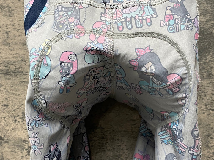 KD095 パンダーニ Pandani Cycle 半袖 サイクルジャージ　M　白/キャラクター　上下セット