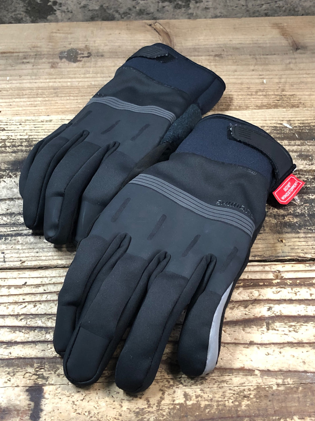 JP274 シマノ SHIMANO 長指 グローブ 黒 L GORE WINDSTOPPER