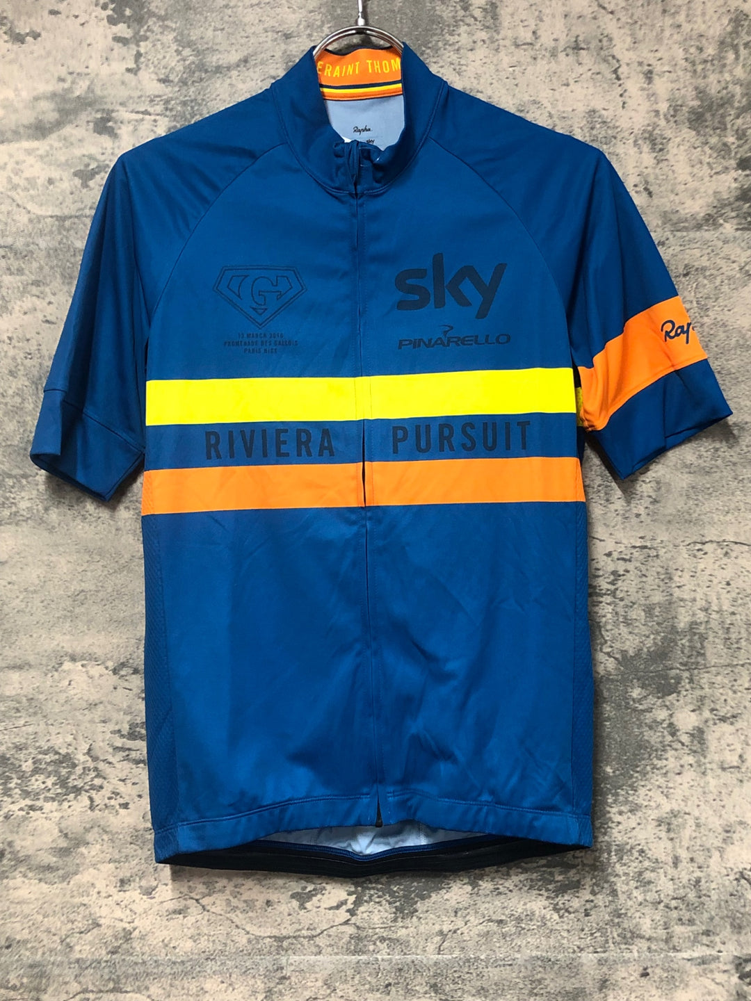 JV926 ラファ Rapha RIVIERA PURSUIT JERSEY 半袖 サイクルジャージ ターコイズ S TEAM Sky