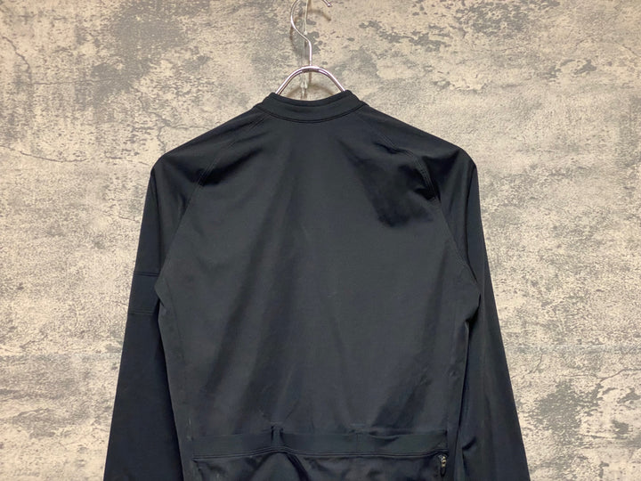 KP761 ラファ Rapha WOMEN'S CORE LONG SLEEVE JERSEY 長袖 サイクルジャージ 黒 レディース M 裏起毛
