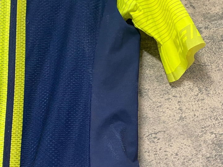 KK028 サンティーニ Santini 半袖 サイクルジャージ 紺 S