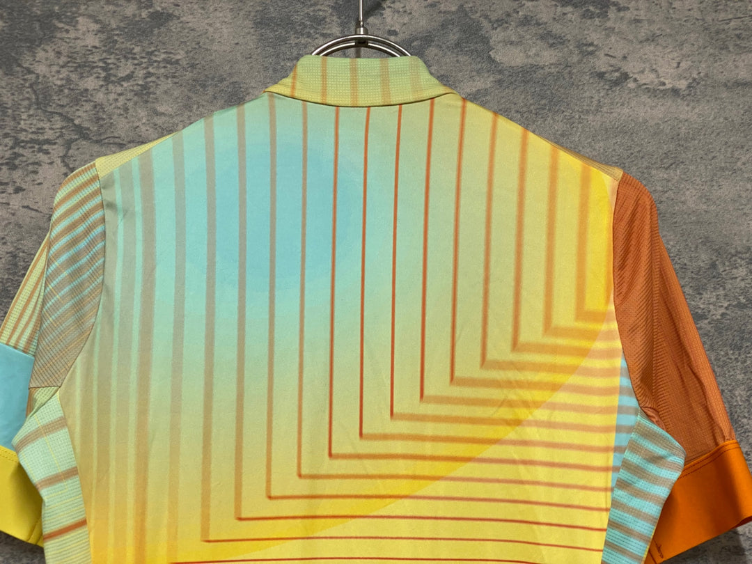 KC762 ラファ Rapha TUNNEL VISION TRAINING JERSEY 半袖 サイクルジャージ オレンジ 黄 M