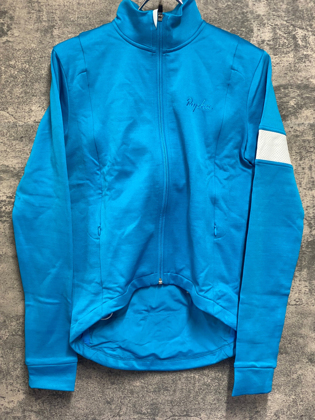 JV176 ラファ Rapha WINTER JERSEY 長袖 サイクルジャケット 水色 XS