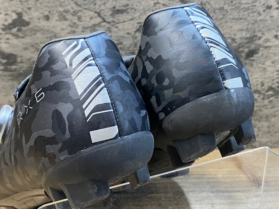 KJ681 シマノ SHIMANO RX6 SH-RX600M ビンディングシューズ 黒 EU42 2穴