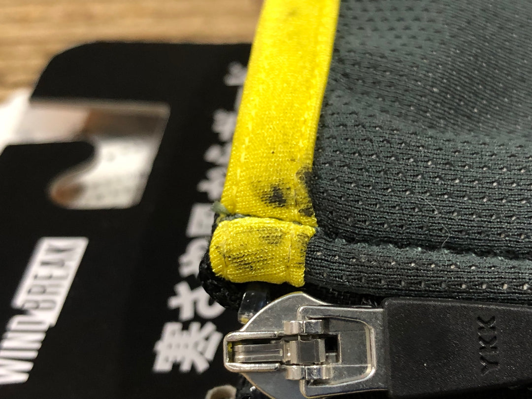 KQ292 パールイズミ PEARL iZUMi シューズカバー M 黄 WINDBREAK 未使用品
