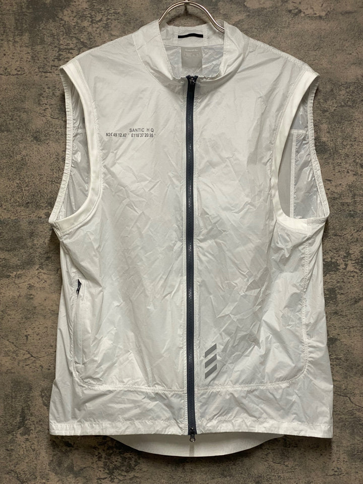 JS520 サンテック SANTIC ジレ サイクルベスト 白 3XL