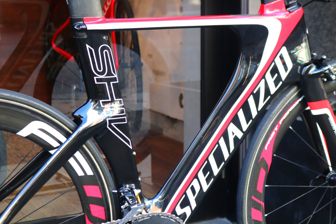 スペシャライズド SPECIALIZED シヴ SHIV EXPERT 2015モデル Mサイズ シマノ 105 5800 MIX 11S カーボン トライアスロンバイク FFWD F6R 【東京南麻布店】