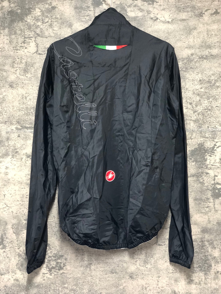 KJ897 カステリ CASTELLI ウインドブレイカー 黒 S