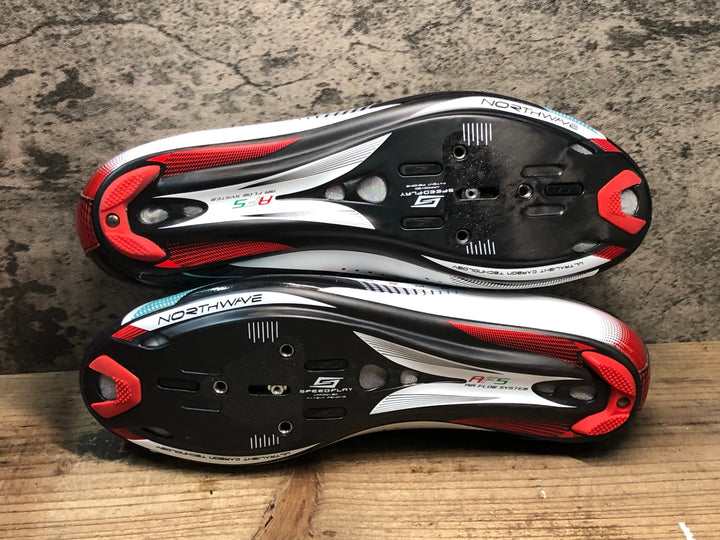 JR508 ノースウェーブ NORTHWAVE EXTREME ビンディングシューズ 黒赤白 EU41 1/2