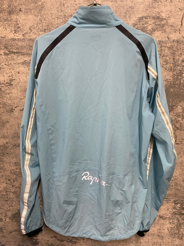 KA863 ラファ Rapha WIND JACKET 長袖 ウインドブレイカー 水色 M ※チャック取手破損