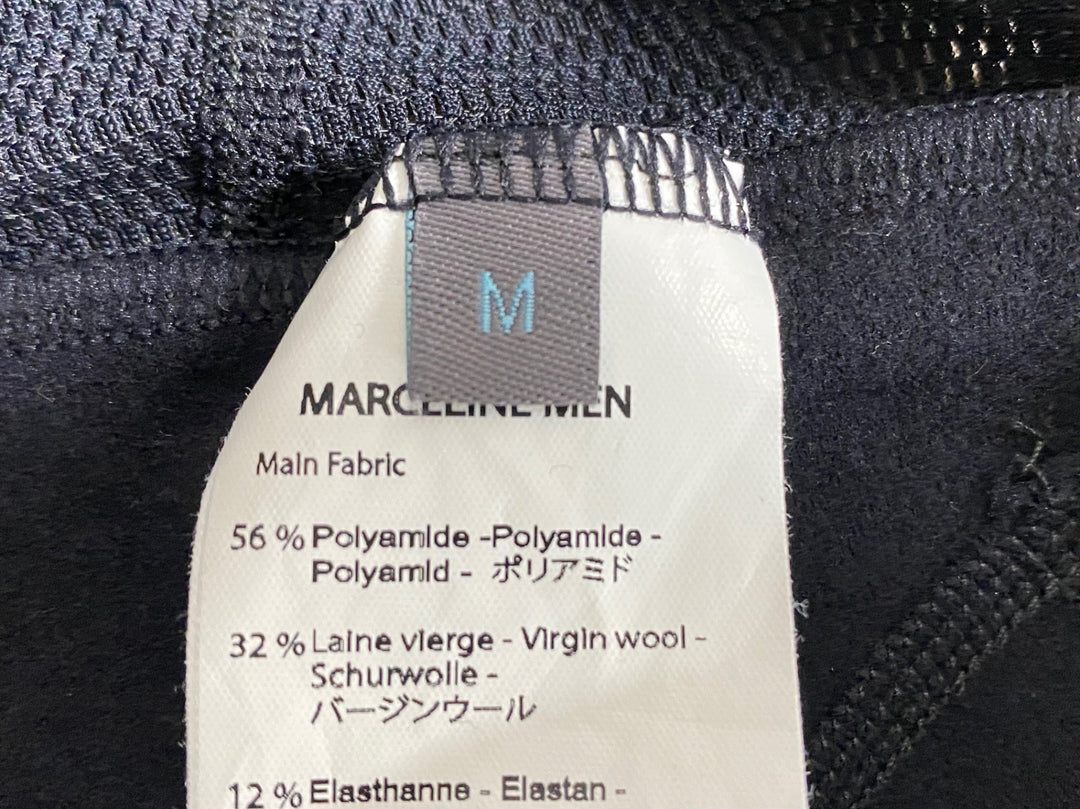 JY616 カフェドシクリステ CAFE DU CYCLISTE AUDAX MARCELINE MEN カーゴ ビブタイツ 黒 M 裏起毛