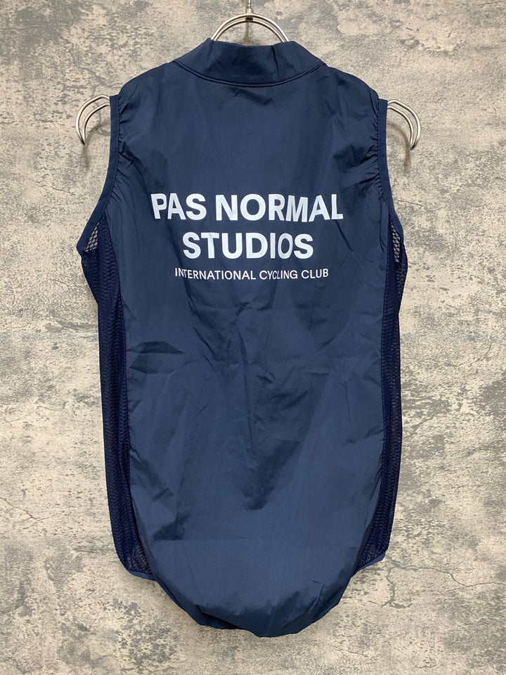 JY502 パスノーマルスタジオ PAS NORMAL STUDIOS Mechanism Stow Away Gilet ジレ サイクルベスト ネイビー M