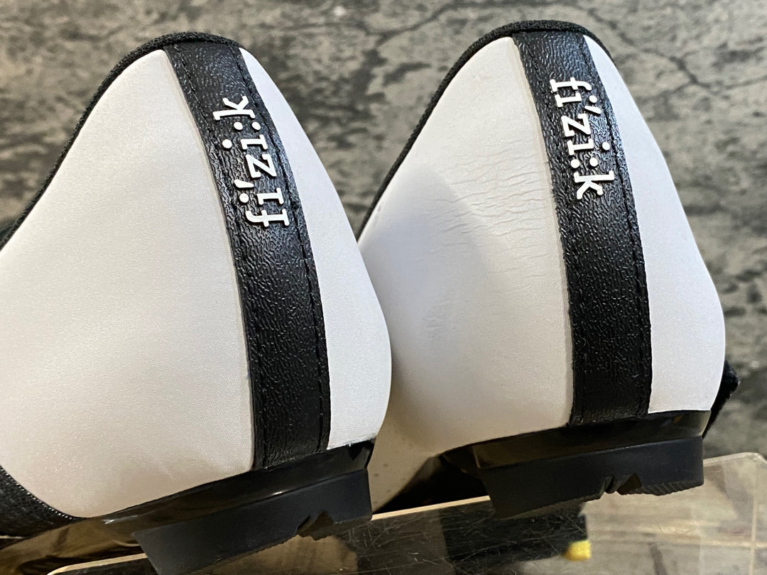 KH102 フィジーク fizik TEMPO POWERSTRAP R5 ビンディングシューズ 白 黒 EU44