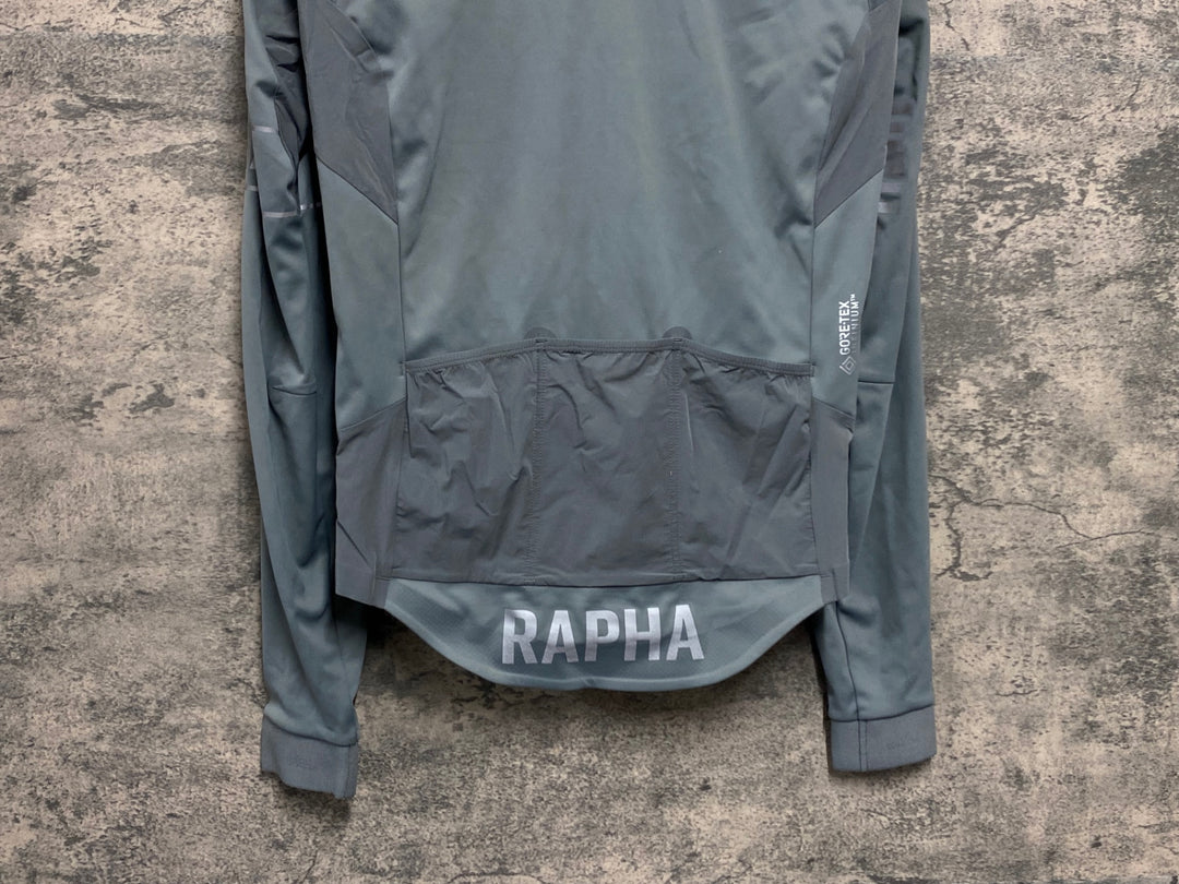 JW529 ラファ Rapha PRO TEAM LONG SLEEVE INFINIUM JERSEY 長袖 サイクルジャージ グレー S GORE-TEX INFINIUM