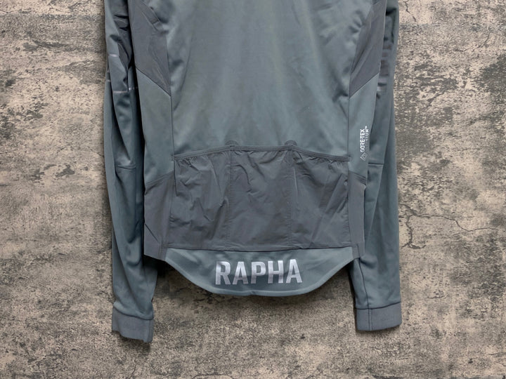 JW529 ラファ Rapha PRO TEAM LONG SLEEVE INFINIUM JERSEY 長袖 サイクルジャージ グレー S GORE-TEX INFINIUM