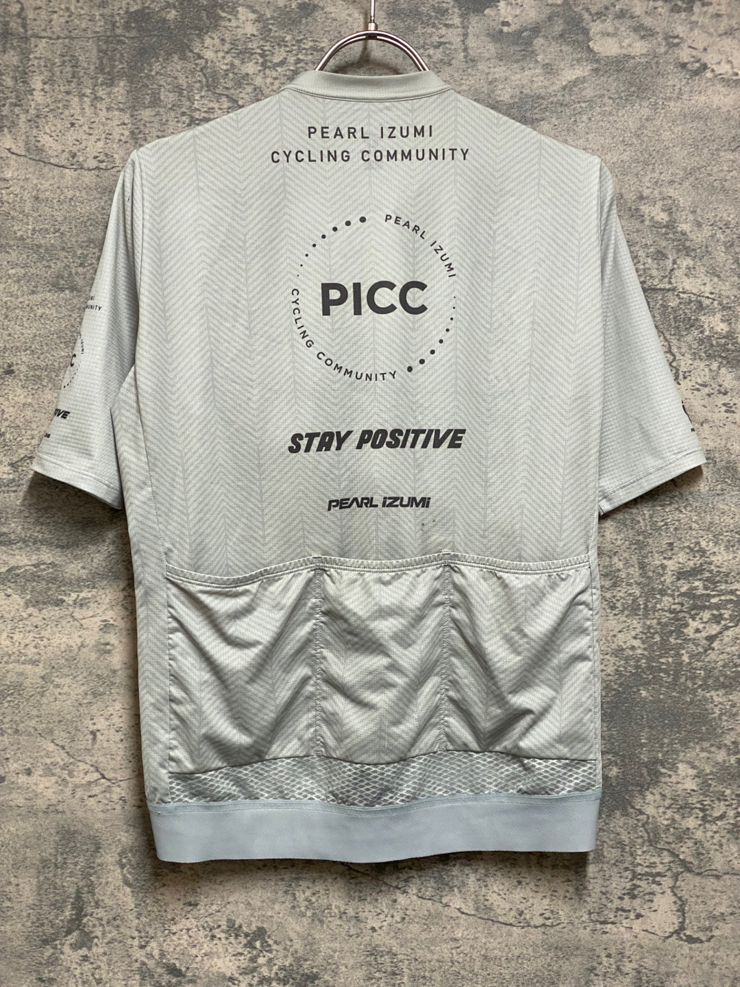 JO334 パールイズミ PEARL iZUMi PICC 半袖 サイクルジャージ グレー L