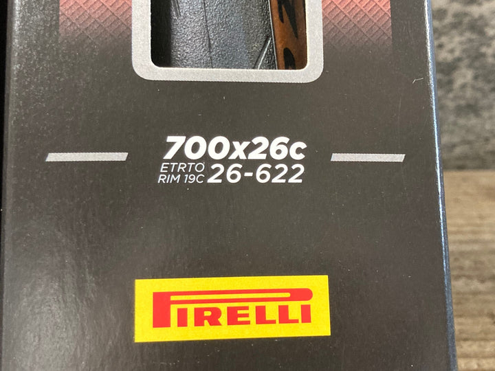 KF451 ピレリ PIRELLI P ZERO RACE CLASSIC タイヤ クリンチャー 700×26C 黒茶 未使用