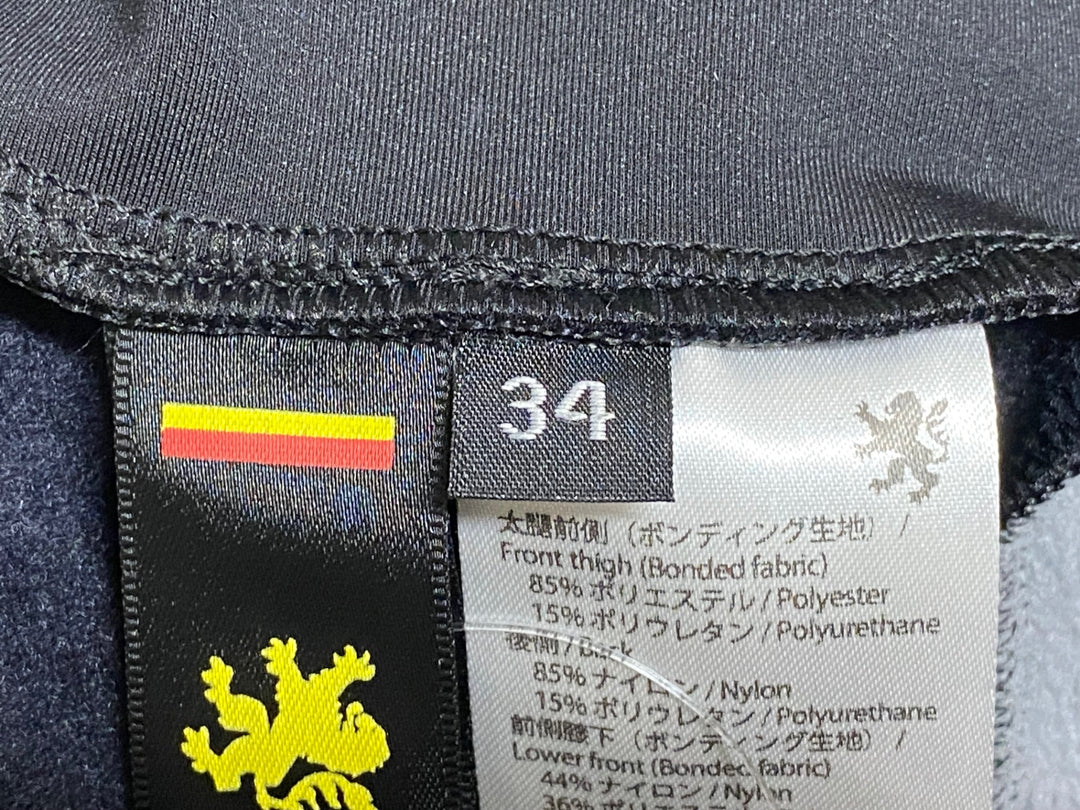 JM247 リオンドカペルミュール Lion de KAPELMUUR レーサータイツ 黒 レディース 34 裏起毛 未使用