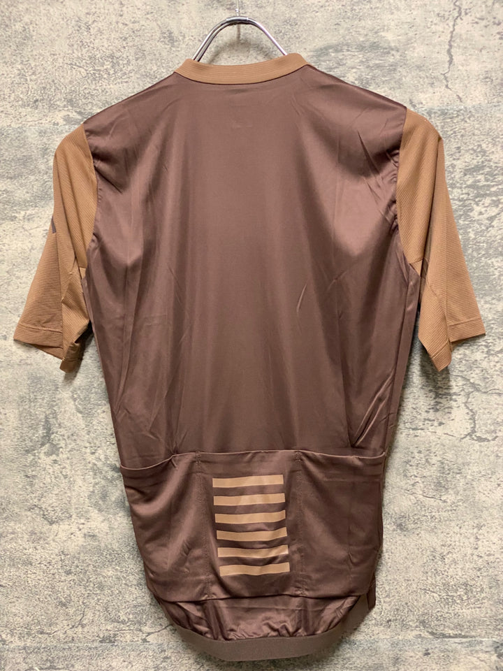 KP871 ラファ Rapha PRO TEAM TRAINING JERSEY 半袖 サイクルジャージ 茶 M