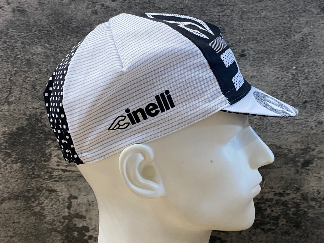 KD639 チネリ CINELLI サイクルキャップ 白黒 サイズフリー