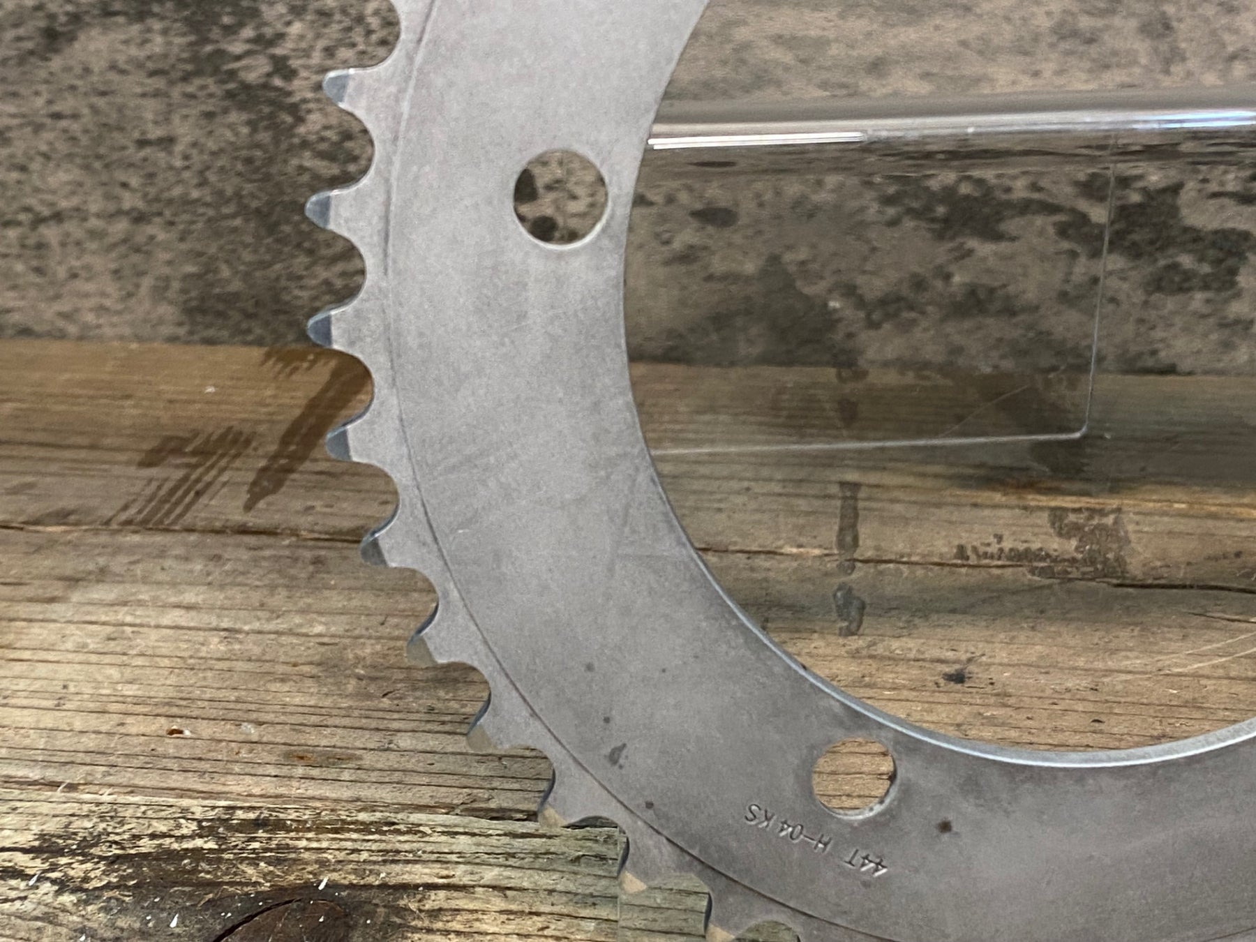 JJ558 スギノ Sugino MESSENGER チェーンリング シルバー 44T PCD130mm