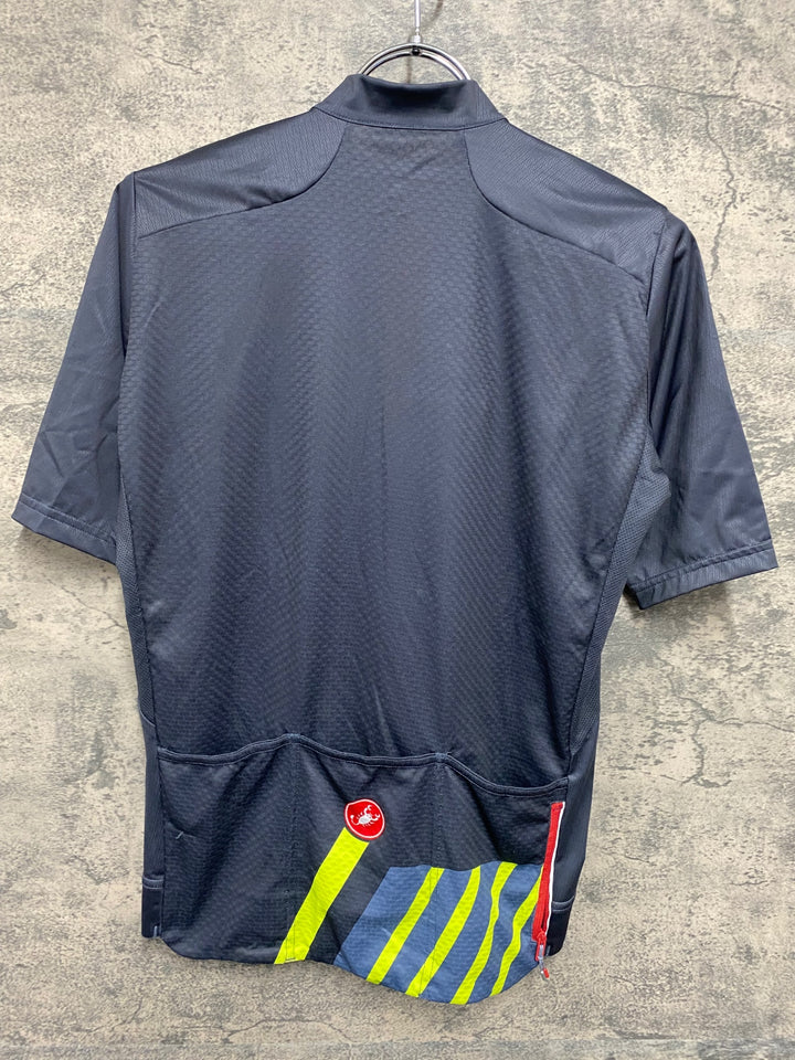 JQ891 カステリ CASTELLI ROSSOCORSA 半袖 サイクルジャージ グレー M