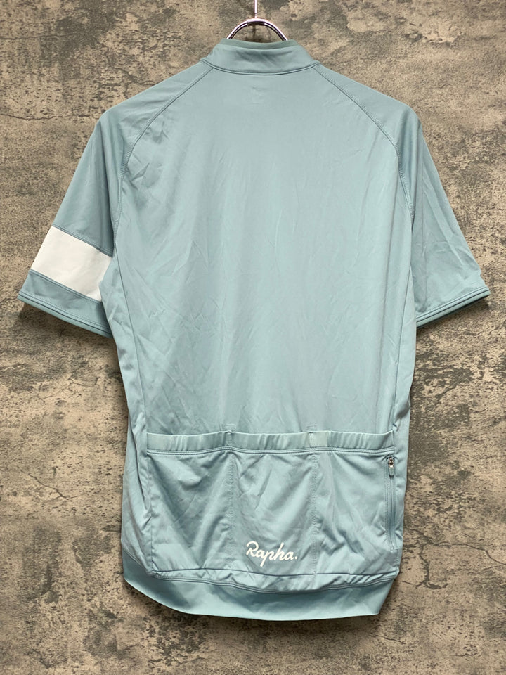 JU406 ラファ Rapha CORE JERSEY 半袖 サイクルジャージ 水色 L