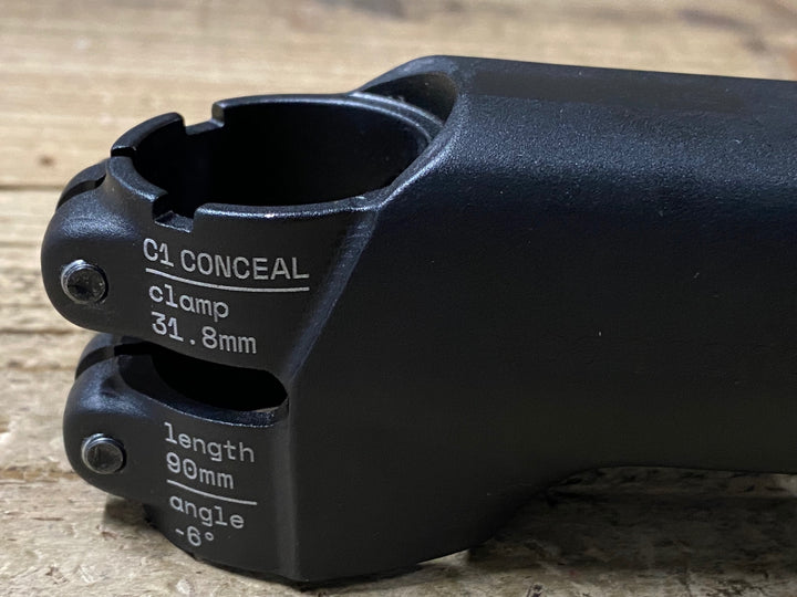 KP655 キャノンデール cannondale ONE C1 Conceal Stem アルミ ステム 90mm 31.8mm -6° ※カバー欠品