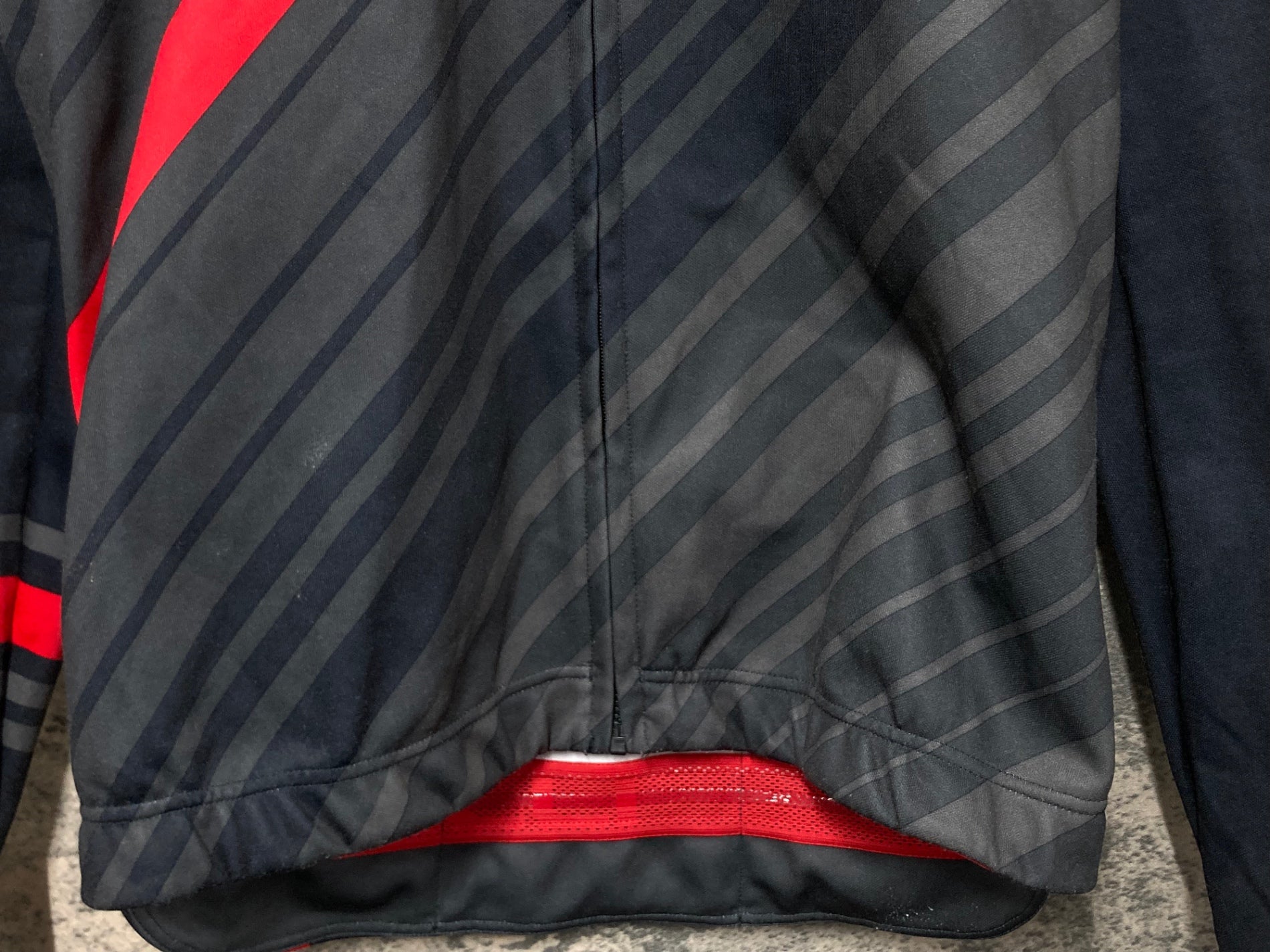 KG452 カステリ CASTELLI 長袖 サイクルジャージ グレー L 裏起毛