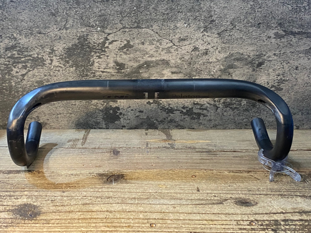 JY014 TNi PELOTON カーボン ドロップハンドル φ31,8 400mmブラケットC-C ※レバークランプ部クラックのためジャンク