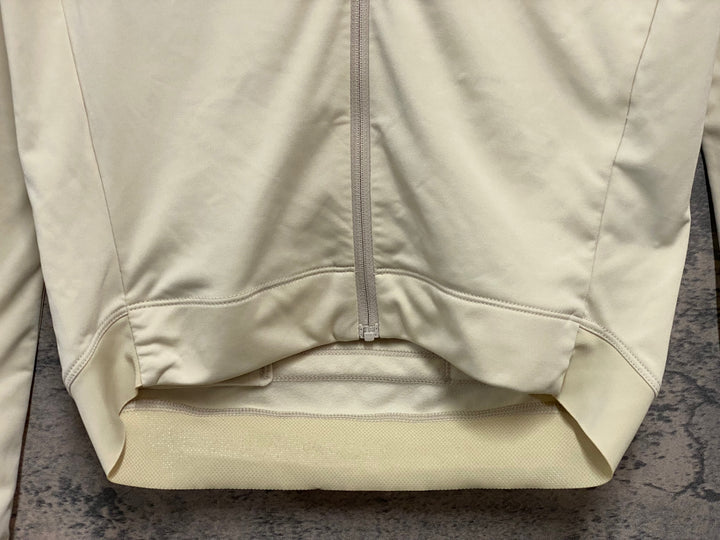 JZ020 ラファ Rapha MEN'S LONG SLEEVE CORE JERSEY 長袖 サイクルジャージ ベージュ S 裏起毛